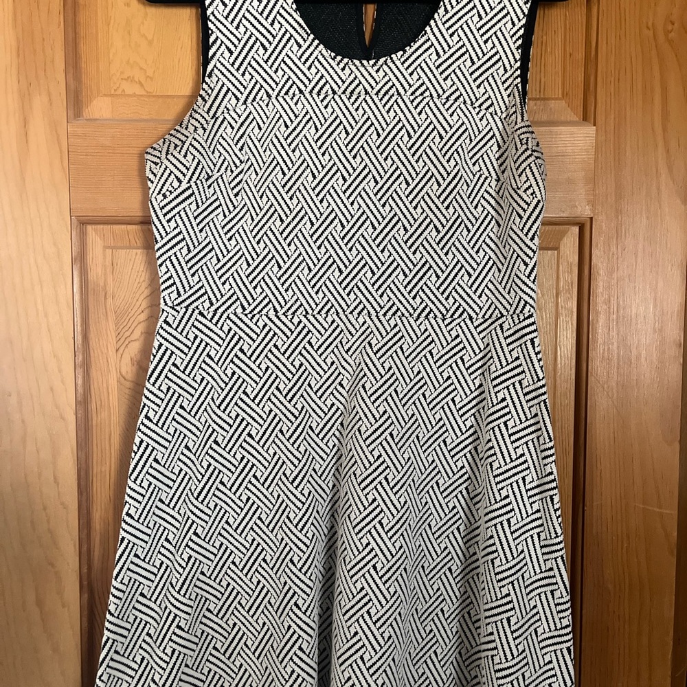 Black and White Patterned Dress